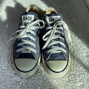Converse All Star Sneakers Shoes Blue Women's Sz 8 See Measurements